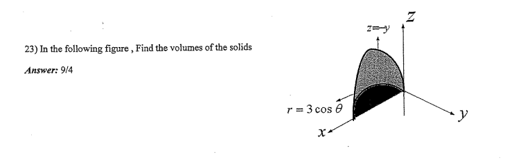 In the following figure, Find the volumes of the