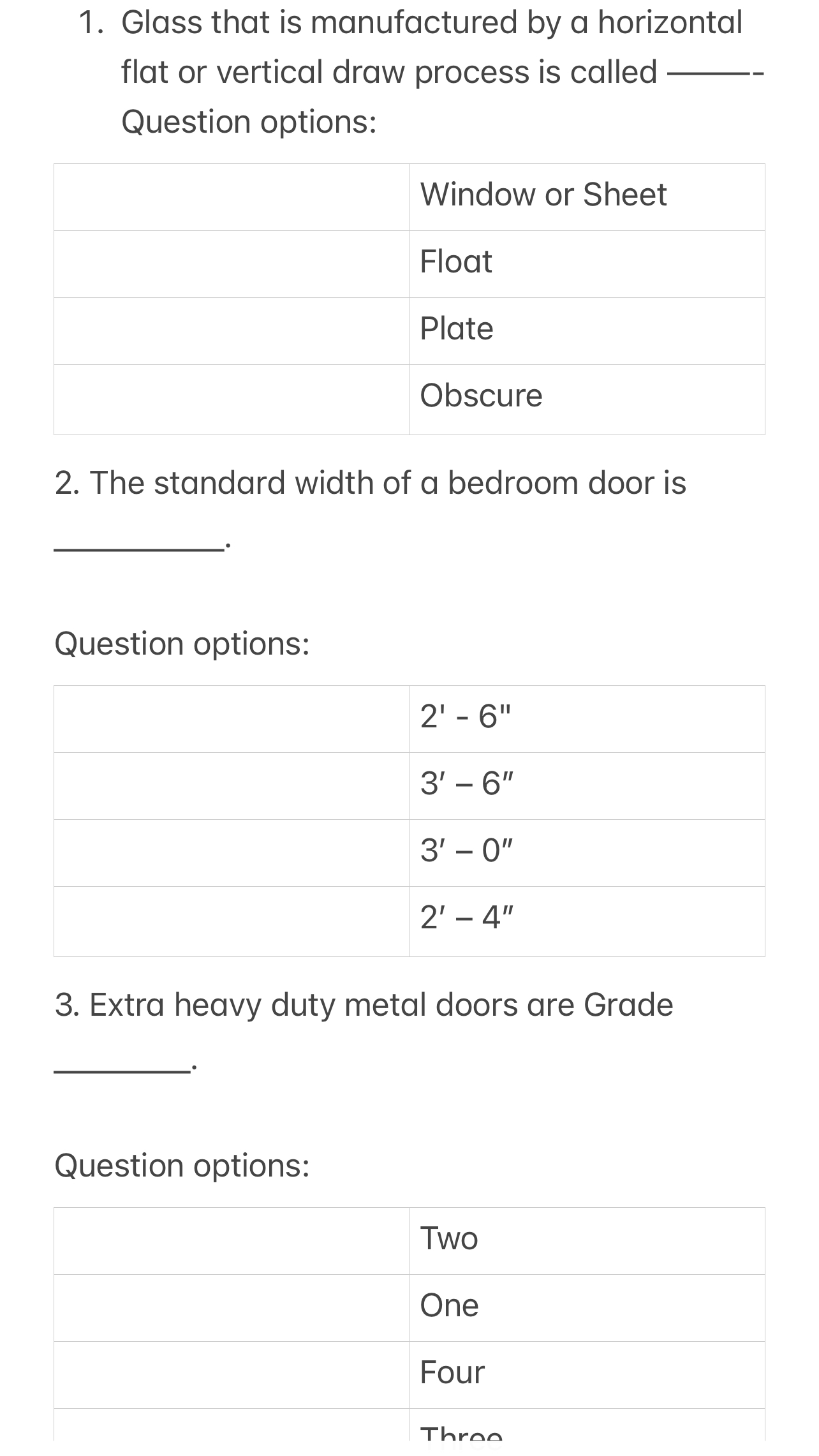 Glass that is manufactured by a horizontal flat