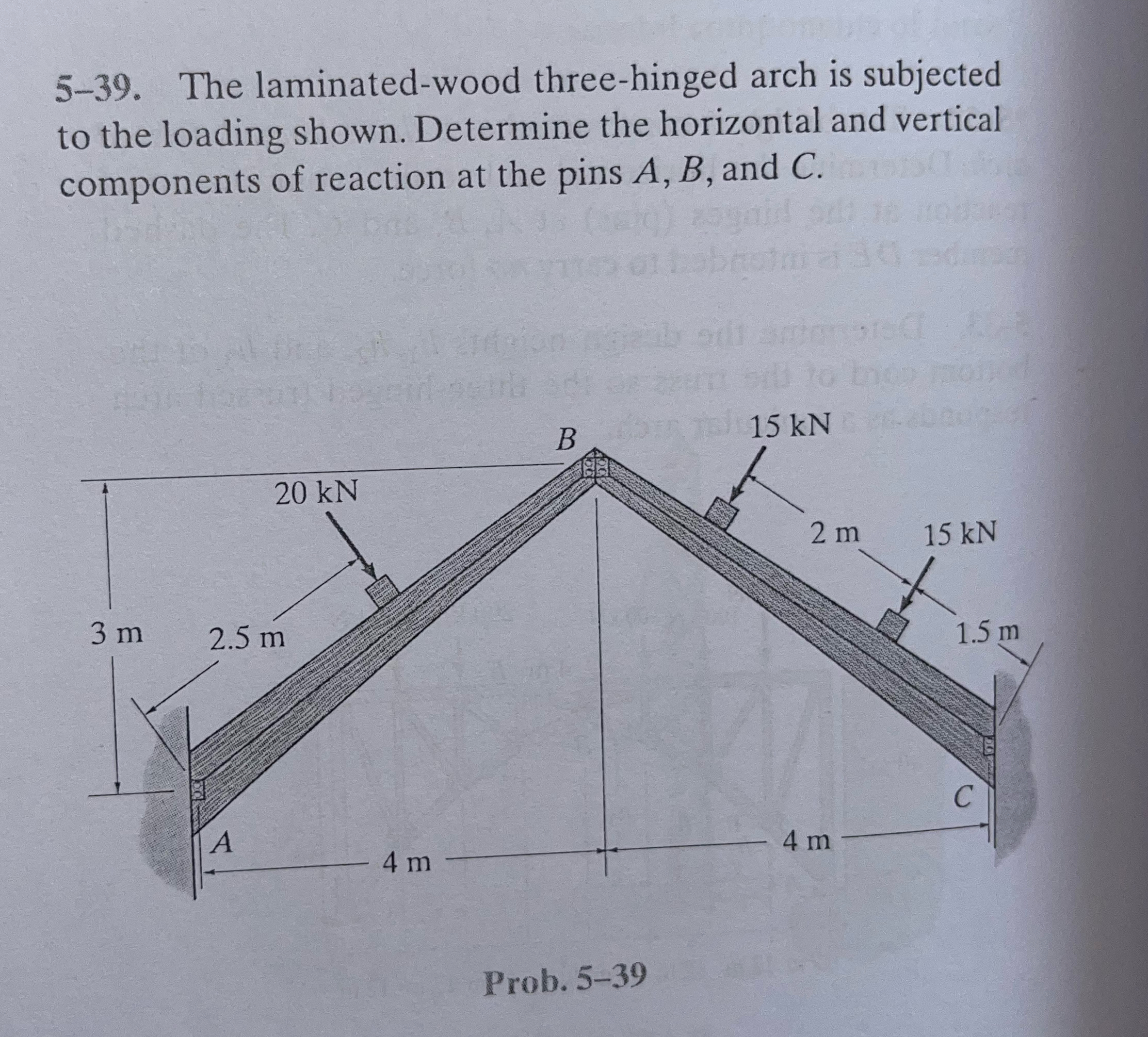 5 - 3 9 . The laminated - wood three - hinged