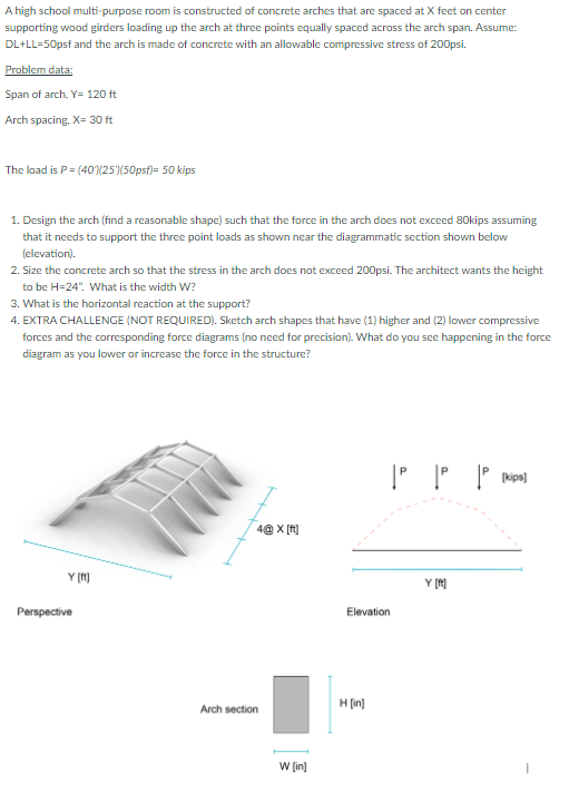A high school multi - purpose room is constructed