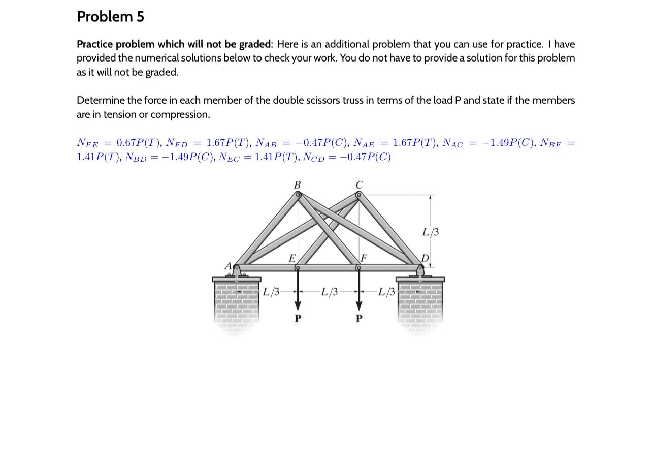 Problem 5 Practice problem which will not be
