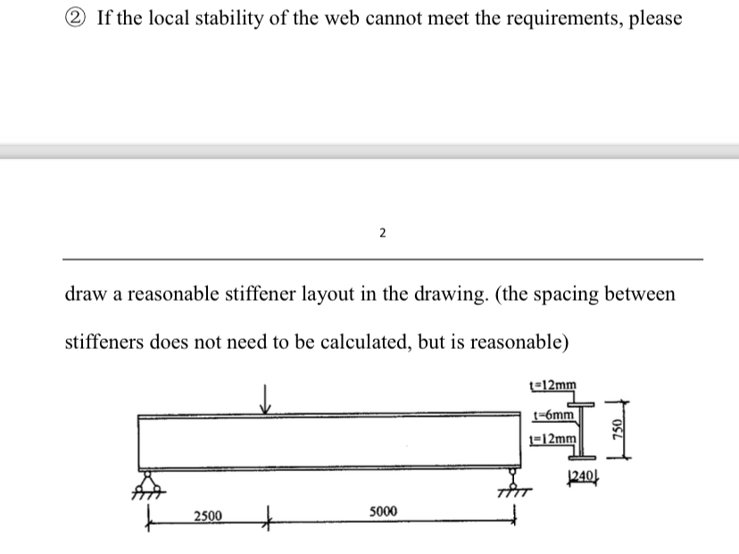 ( 2 ) If the local stability of the web cannot