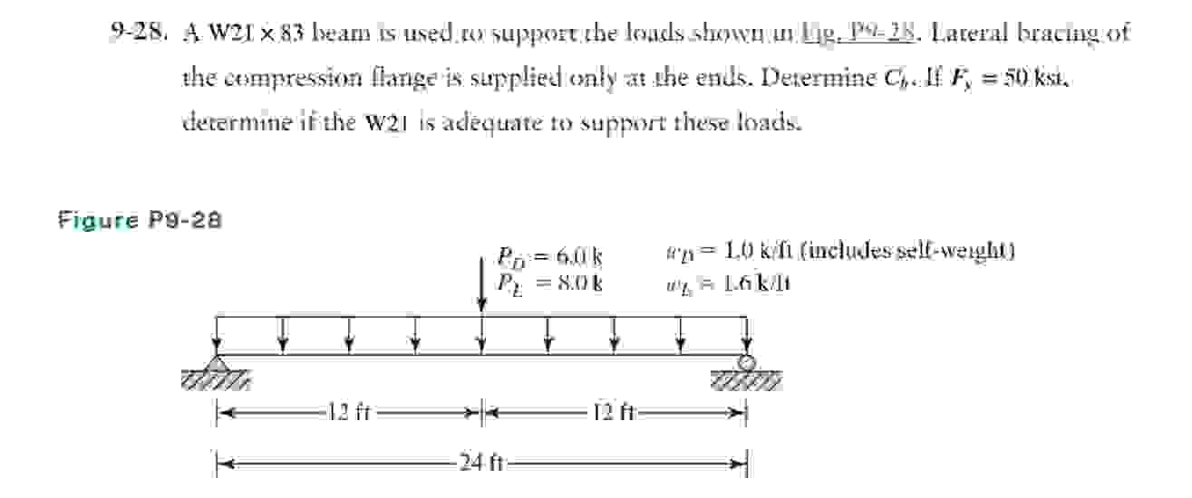Problem 9 - 2 8 Do only LRFD . Address only