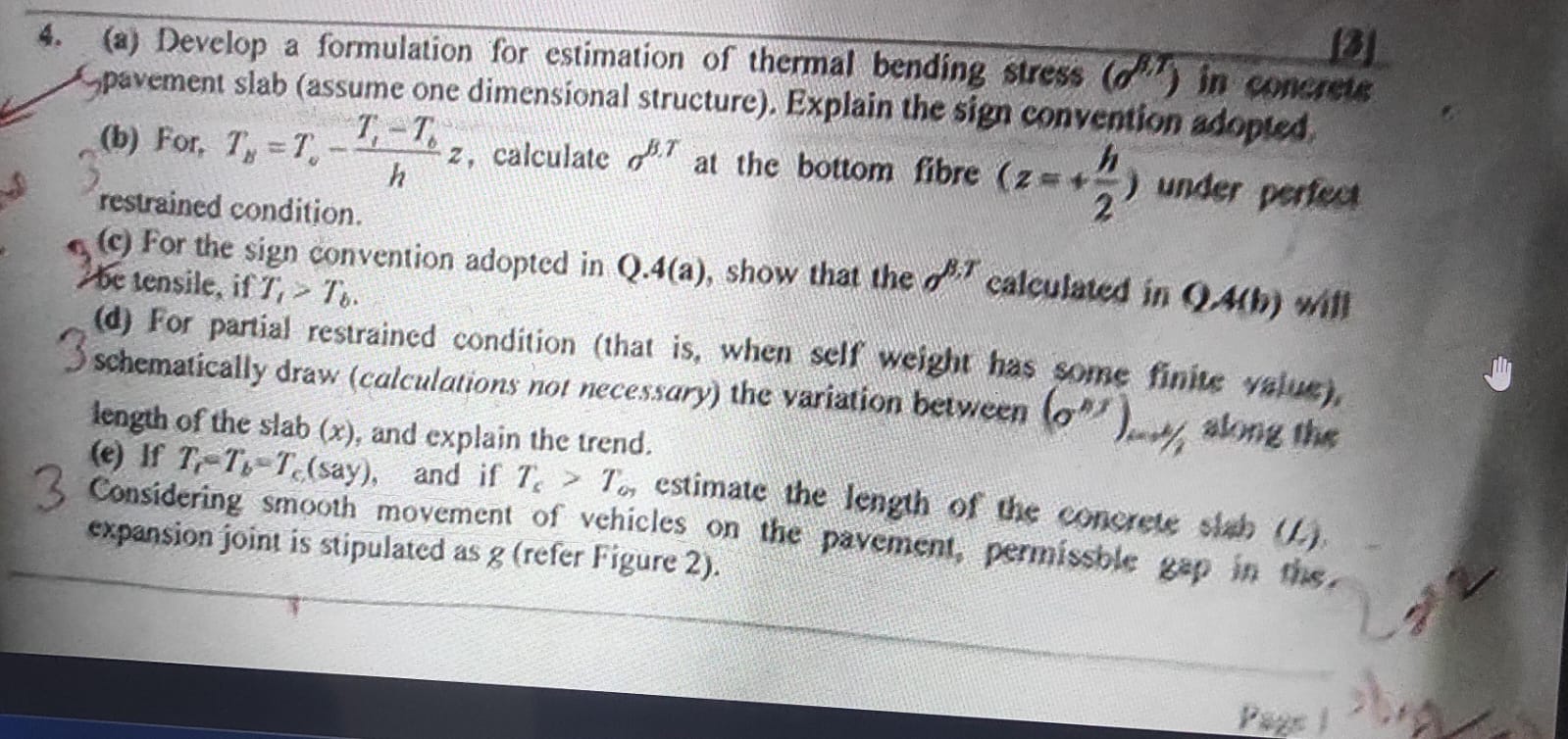 ( a ) Develop a formulation for estimation of