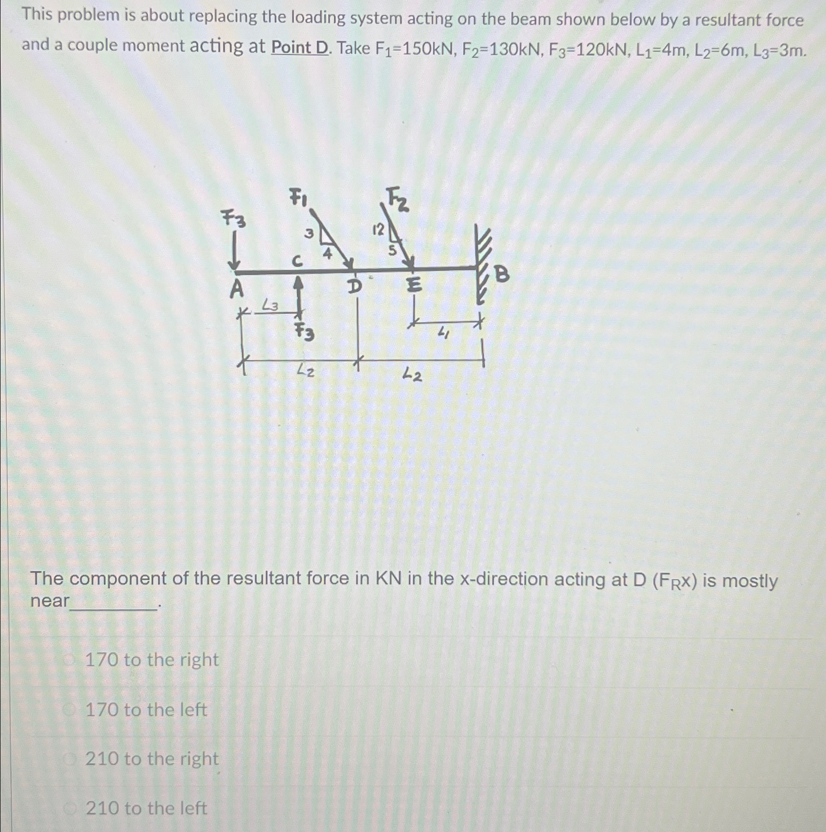 This problem is about replacing the loading