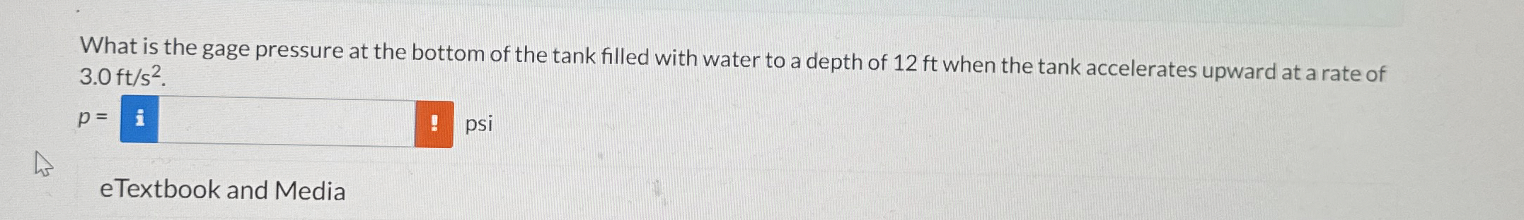 What is the gage pressure at the bottom of the