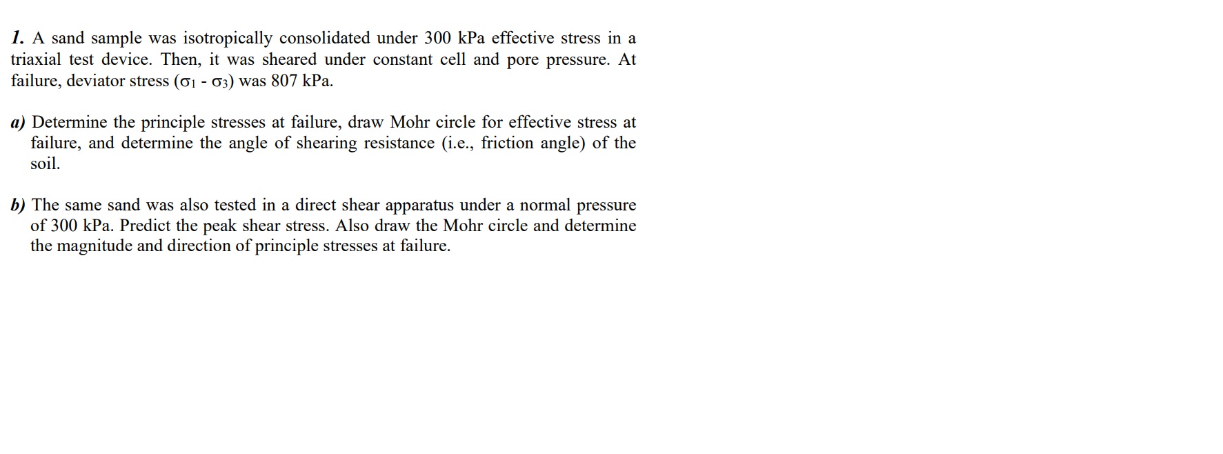 can you solve the all partsA sand sample was