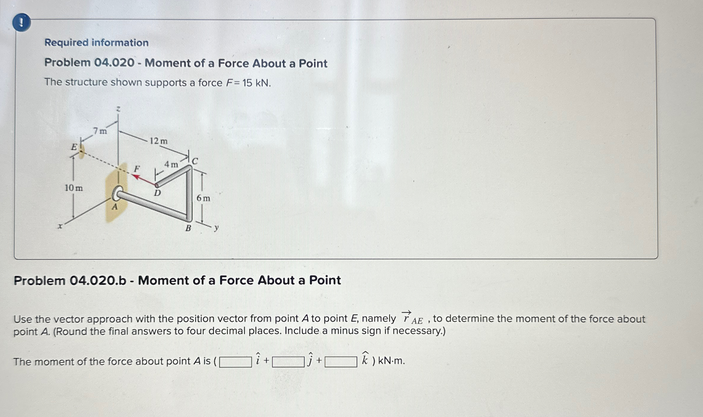 ! Required information Problem 0 4 . 0 2 0 -