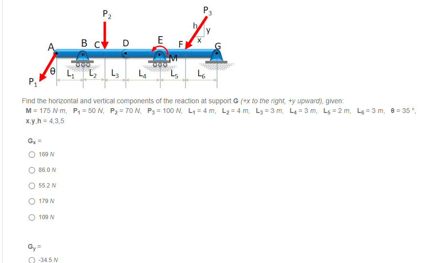 Find the horizontal and vertical components of
