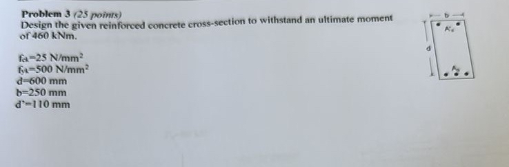 Problem 3 ( 2 5 points ) Design the given