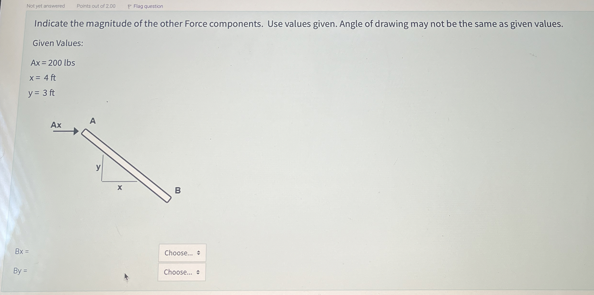 Indicate the magnitude of the other Force