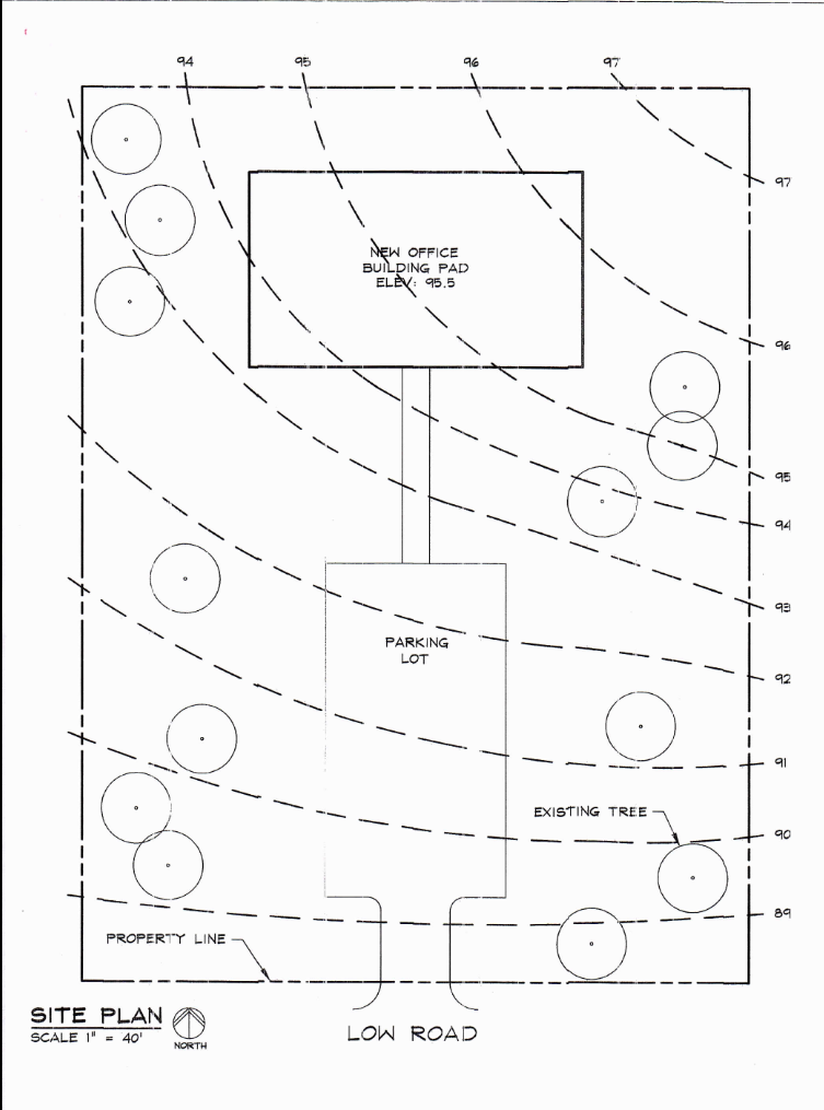 VIGNETTE SITE GRADING 1 A new Office Building,