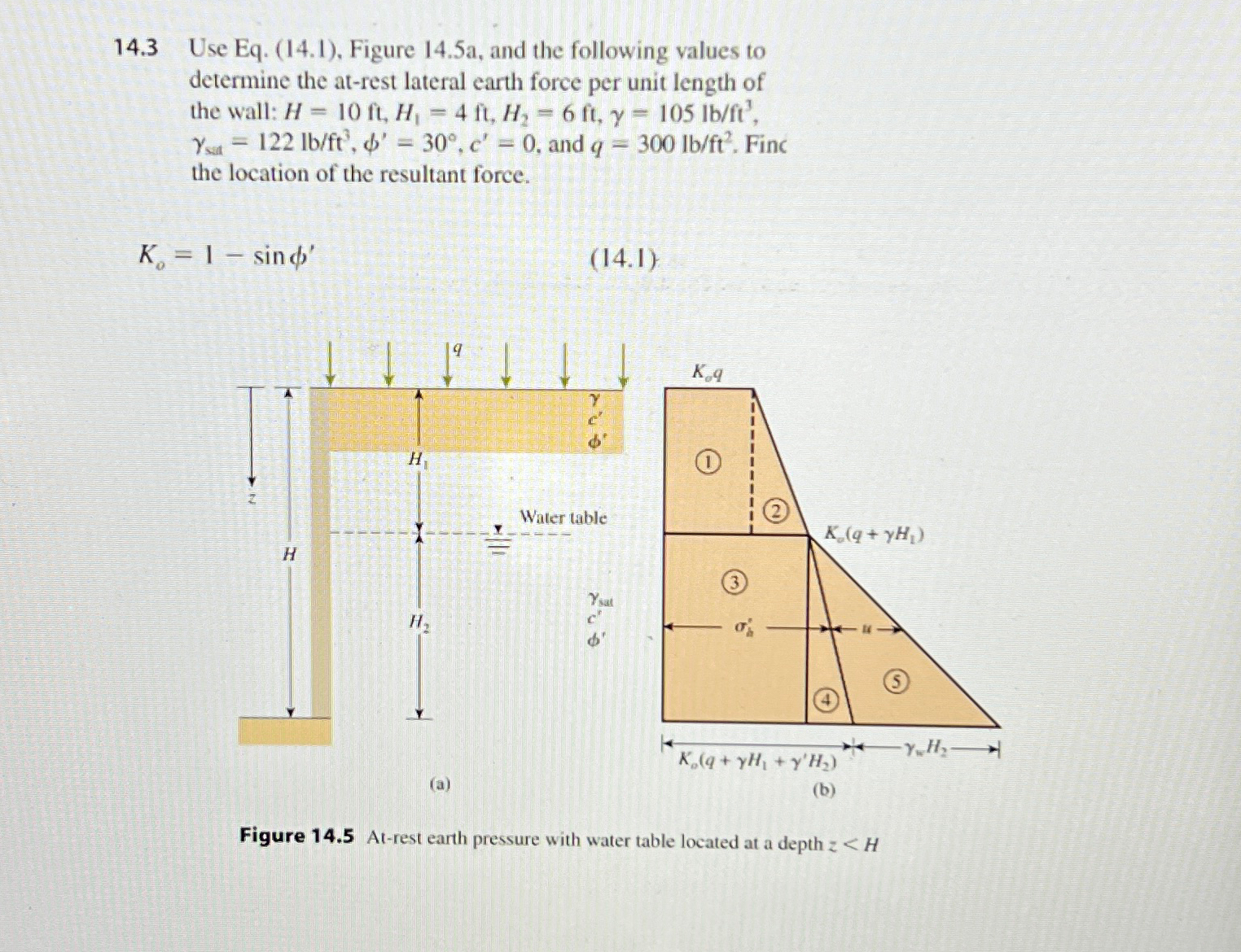 1 4 . 3 Use Eq . ( 1 4 . 1 ) , Figure 1 4 . 5 a ,