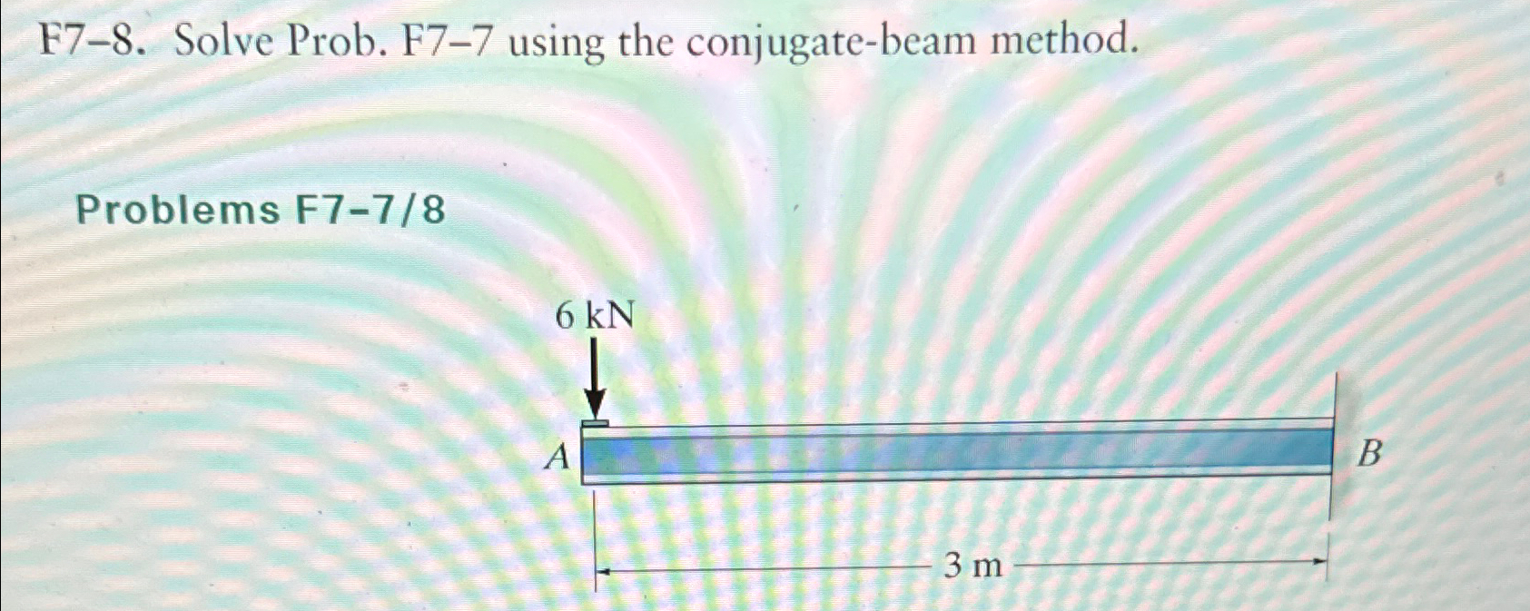 F 7 - 8 . Solve Prob. F 7 - 7 using the conjugate