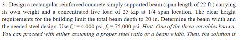 Please solve.Design a rectangular reinforced