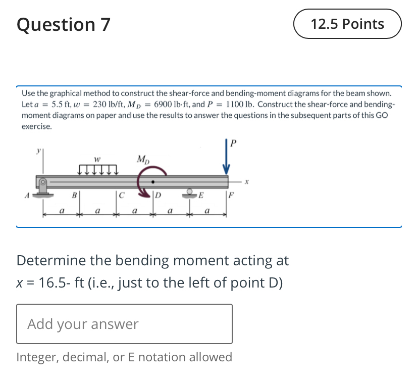 Question 7 Use the graphical method to construct