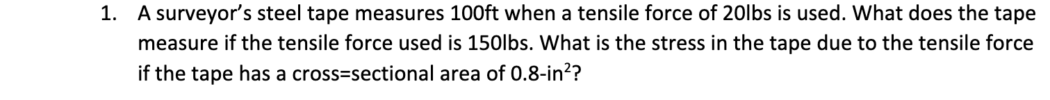 A surveyor's steel tape measures 1 0 0 ft when a