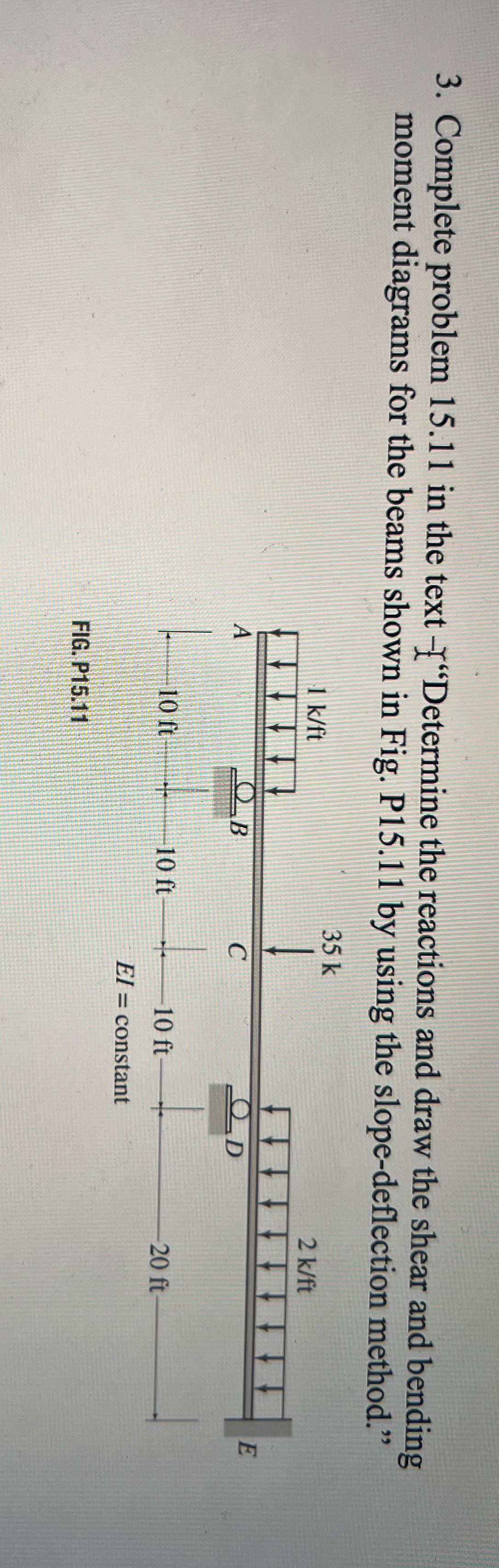 Complete problem 1 5 . 1 1 in the text - "