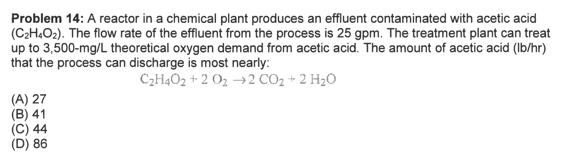 Problem 1 4 : A reactor in a chemical plant