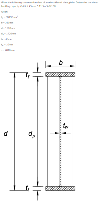 Given the follawing crass - section view of a web