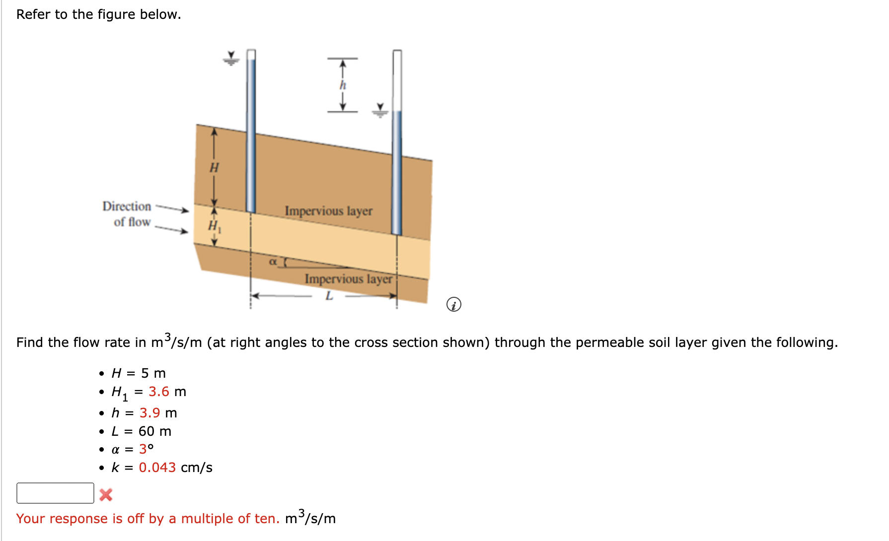 Refer to the figure below. A cross section shows