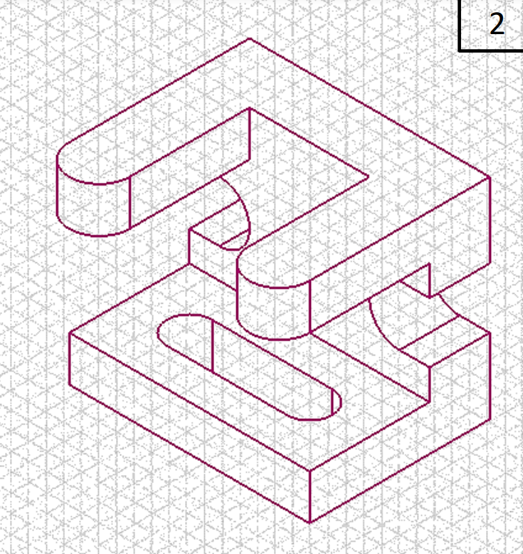 hand sketching the 3 projections views of the