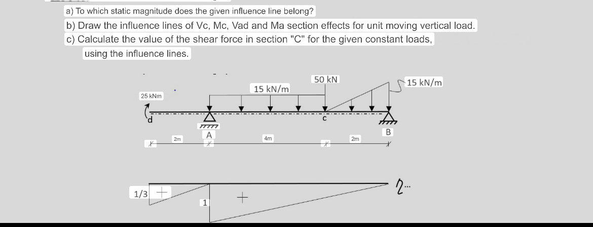 a ) To which static magnitude does the given
