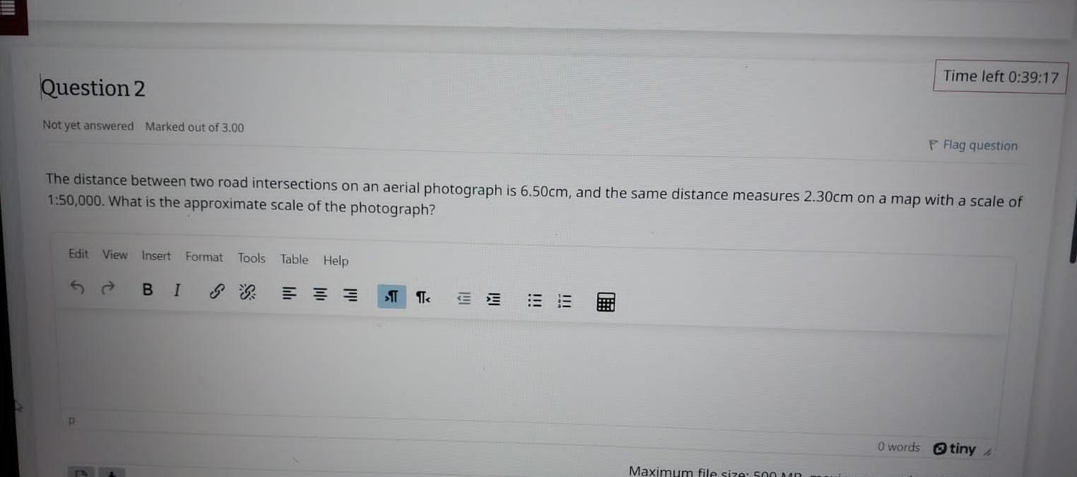 Question 2 Time left 0 : 3 9 : 1 7 Not yet