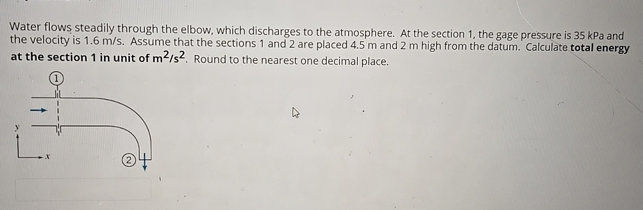 Water flows steadily through the elbow, which