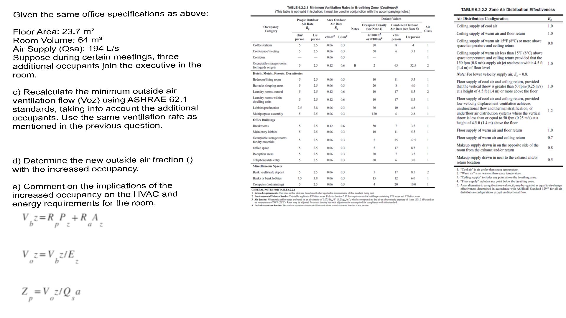 Given the same office specifications as above: