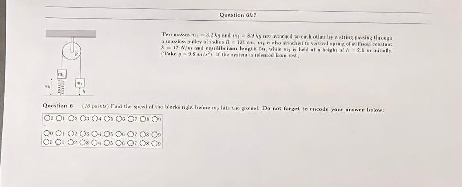 Question 0.57\ Tho masses m_(t)=3.2kg and