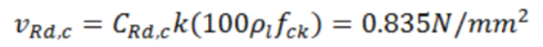 find Vrdc using the equation given to get the