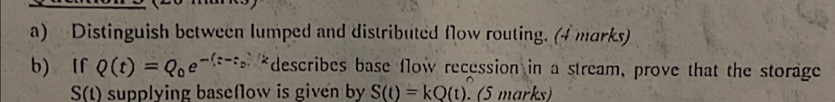 a ) Distinguish between lumped and distributed