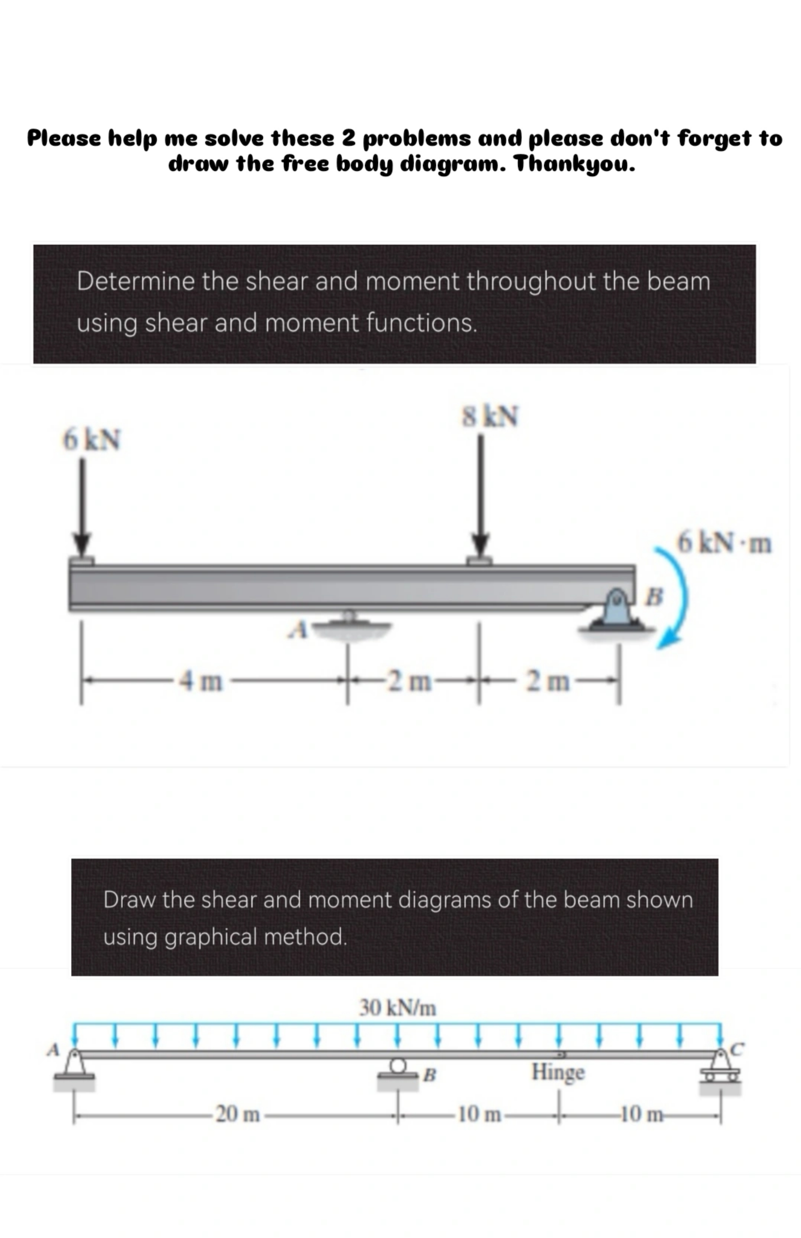 Please help me solve these 2 problems and please