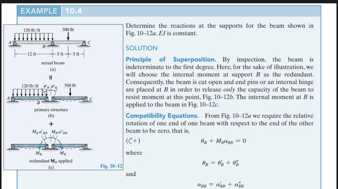 Solve this example bu using ( Rb ) as a redundant.