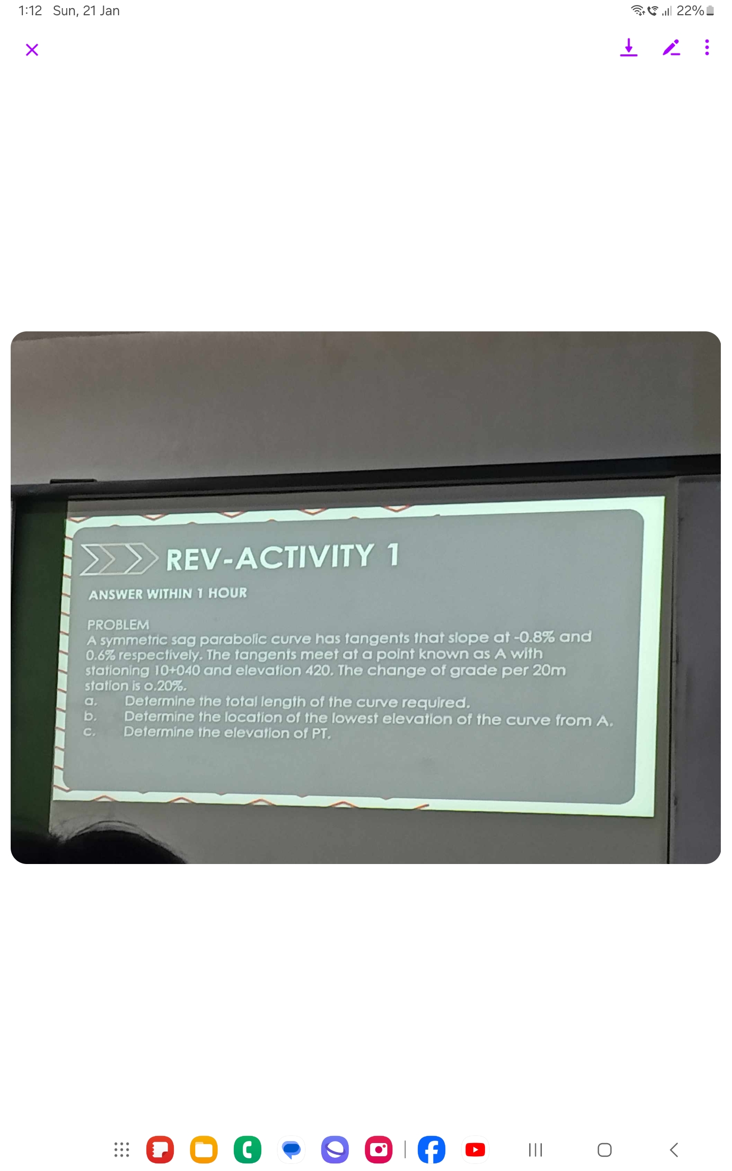 REV - ACTIVITY 1 ANSWER WITHIN I HOUR PROBLEN A