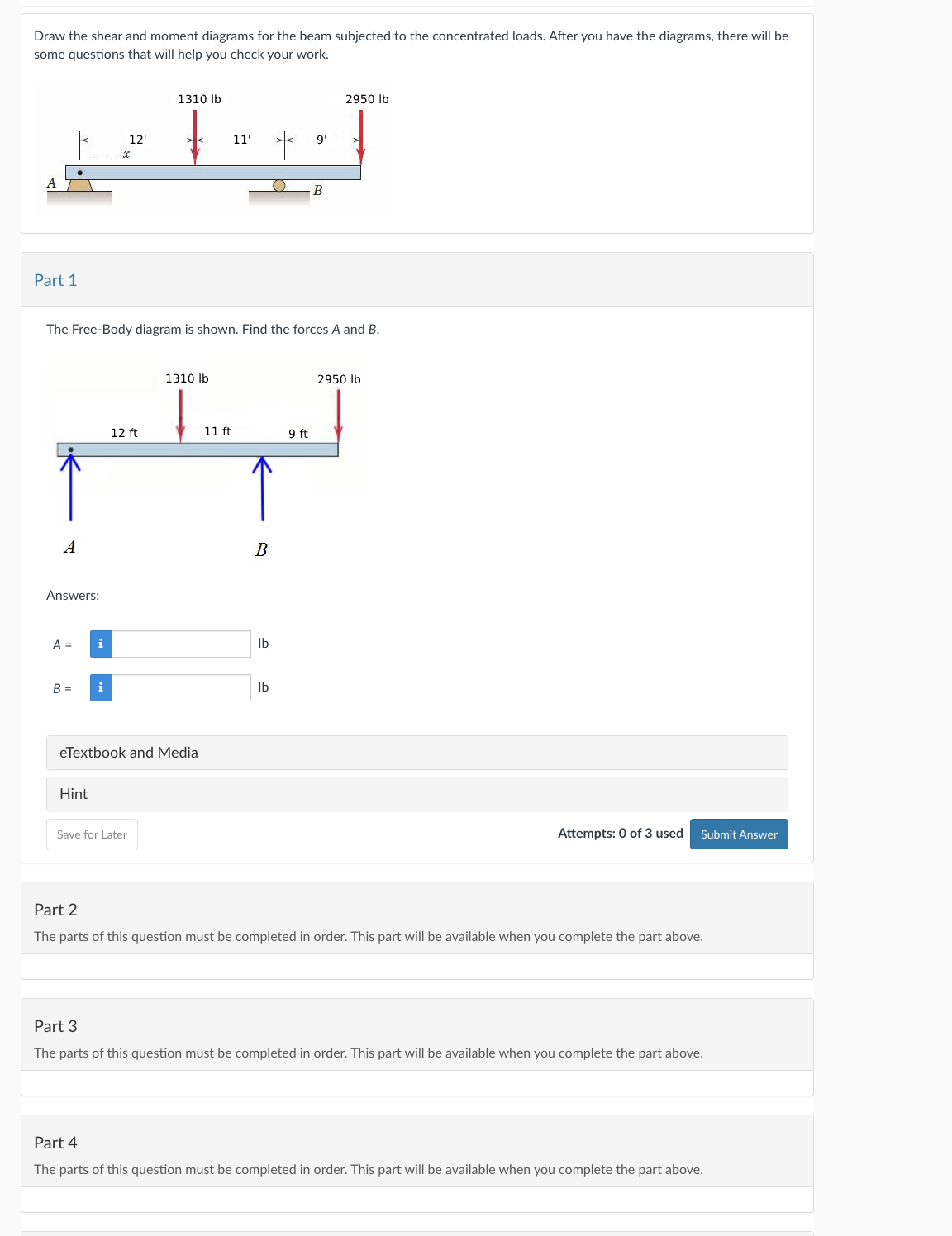 Draw the shear and moment diagrams for the beam