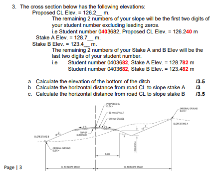 The cross section below has the following