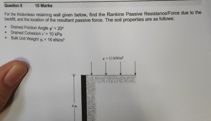 Question 8 , 1 0 Marks For the frictionless