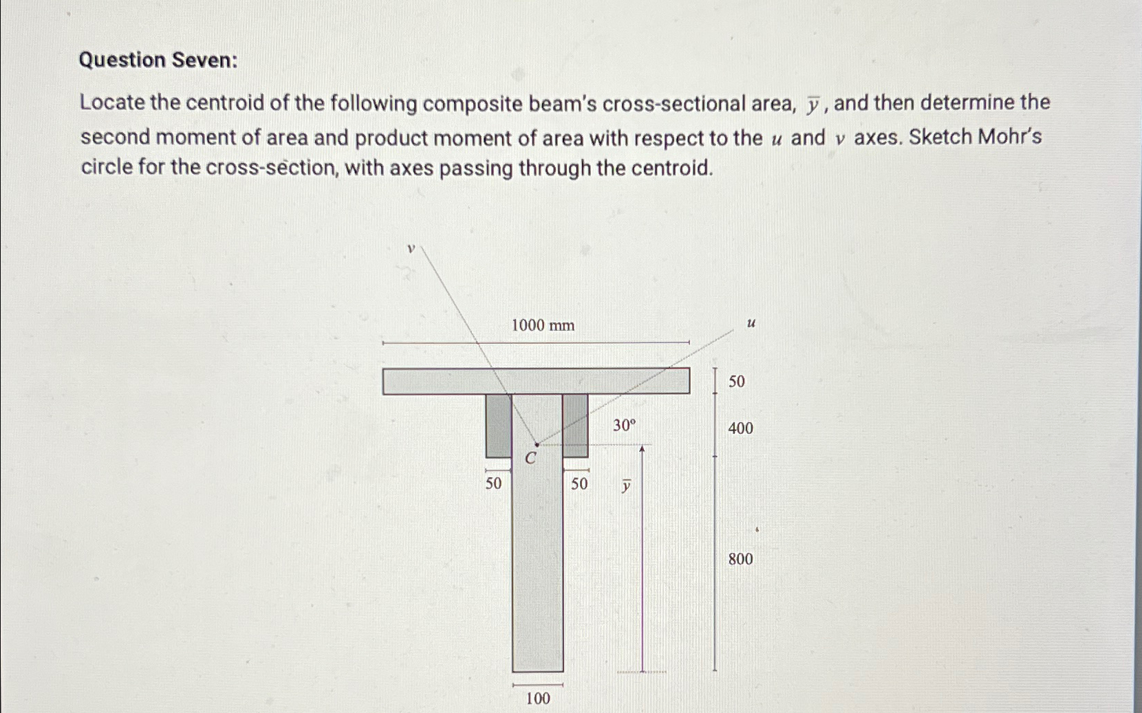 Question Seven: Locate the centroid of the