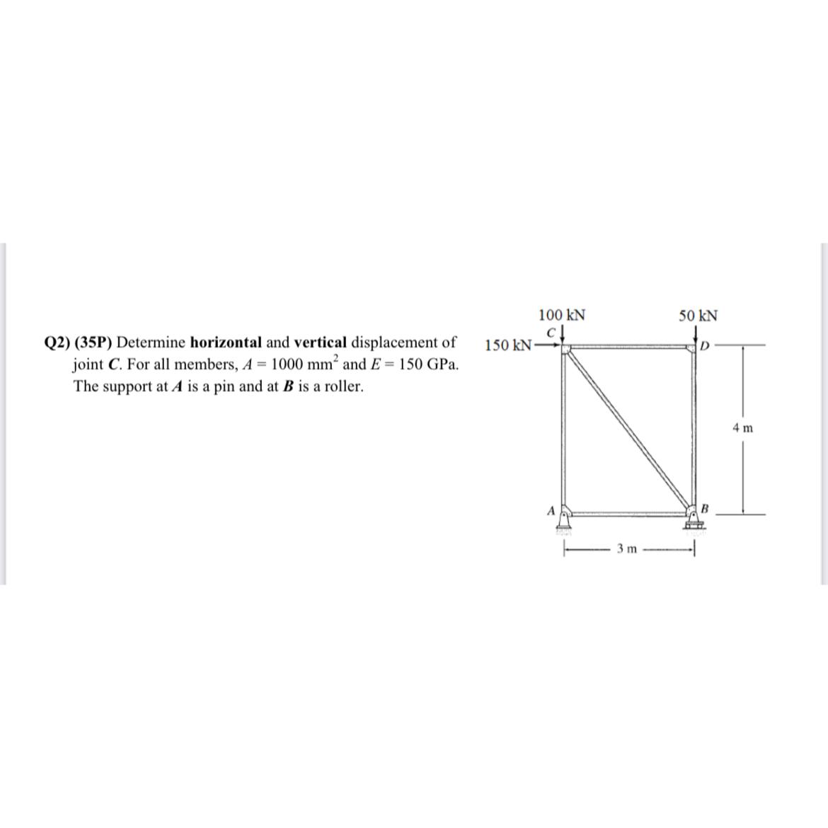 Q 2 ) ( 3 5 P ) Determine horizontal and vertical