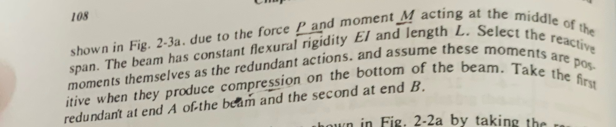 Determine the reactive moments at each wnd of the