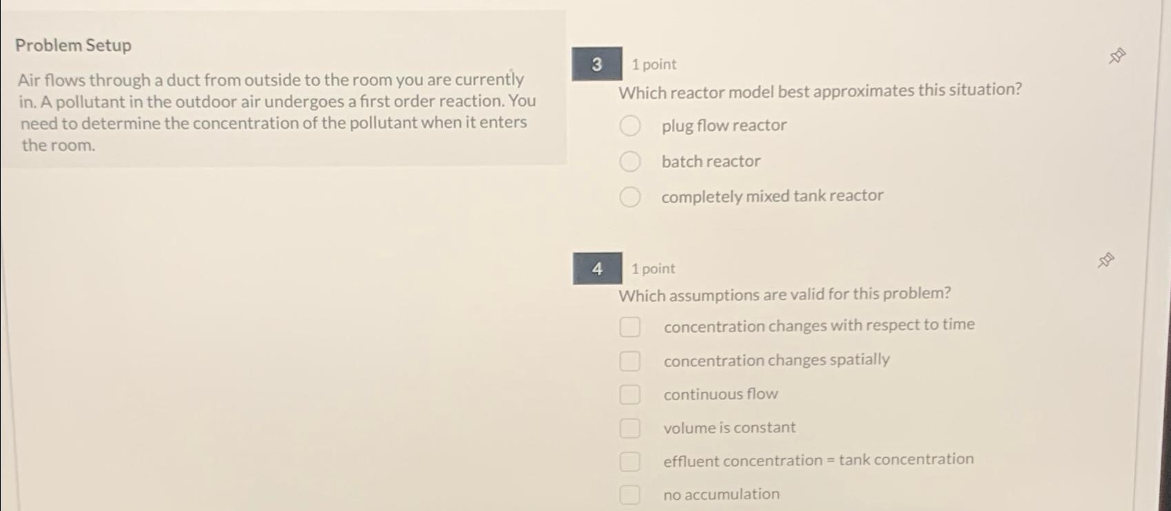 Problem Setup Air flows through a duct from