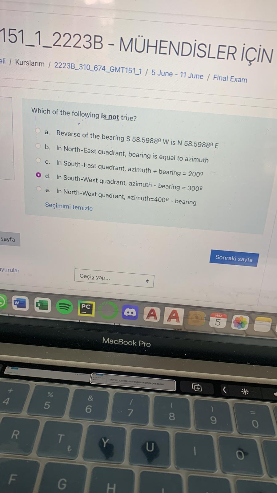 Which of the following is not true? a . Reverse