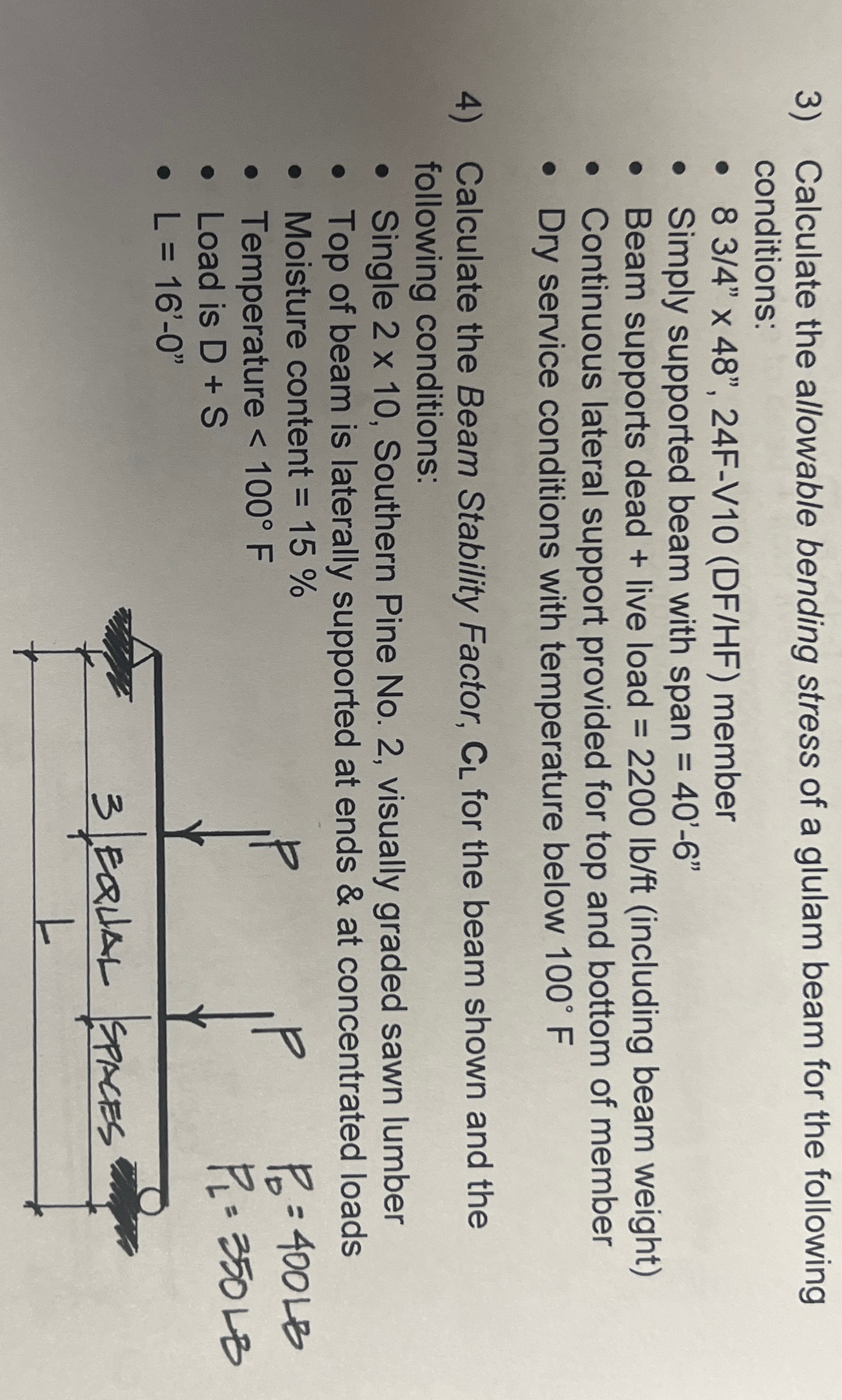 Calculate the allowable bending stress of a