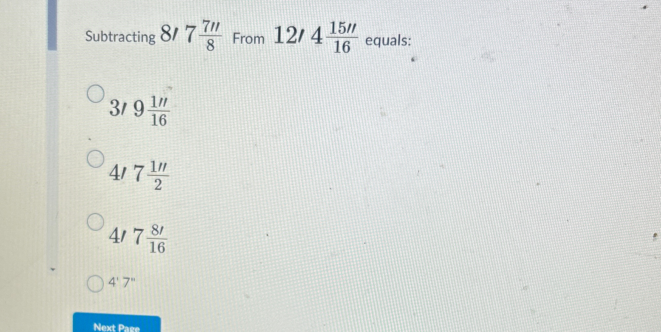 Subtracting 8 1 7 7 ' ' 8 From 1 2 1 4 1 5 ' ' 1