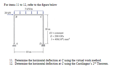For items 1 1 to 1 2 , refer to the figure below