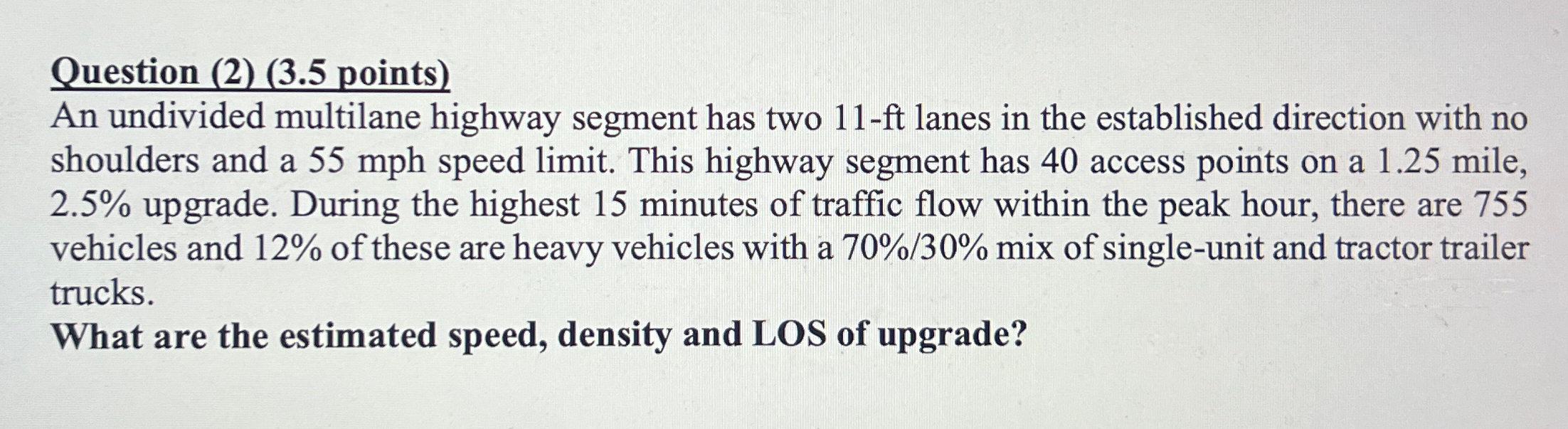 Question ( 2 ) ( 3 . 5 points ) An undivided