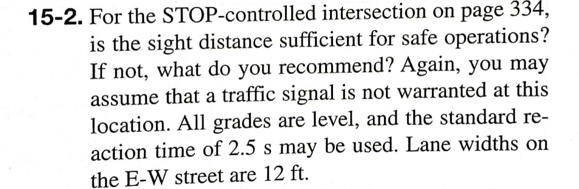 1 5 - 2 . For the STOP - controlled intersection