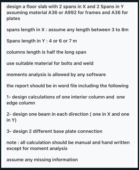 Give me an example of design a floor slab with 2